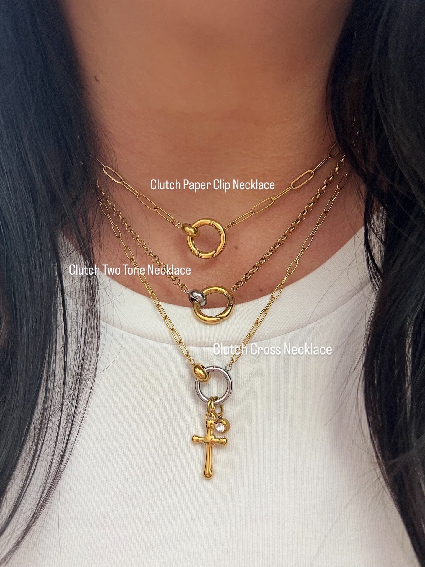 Clutch Paper Clip Necklace