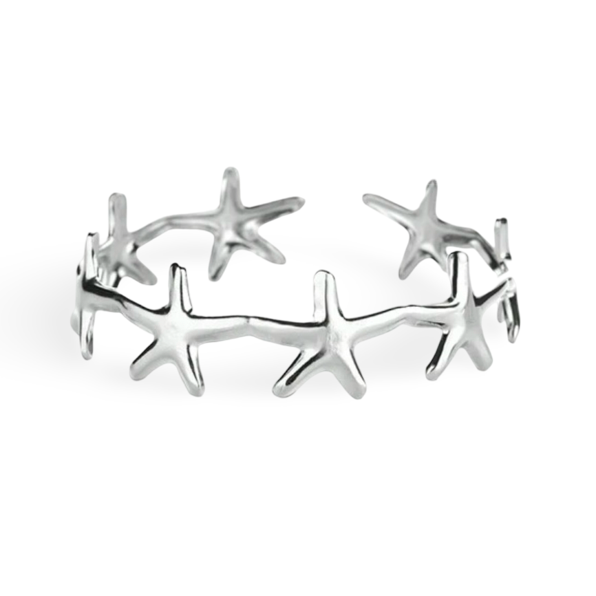 Sea Star Silver Cuff