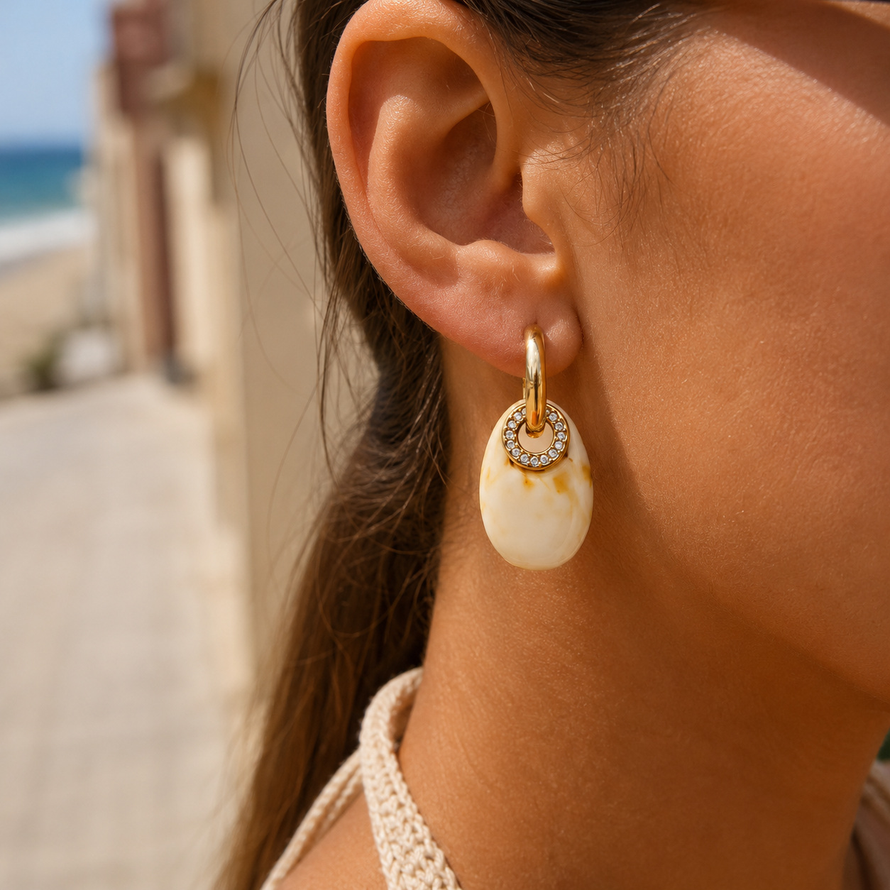 Golden Splash Earrings