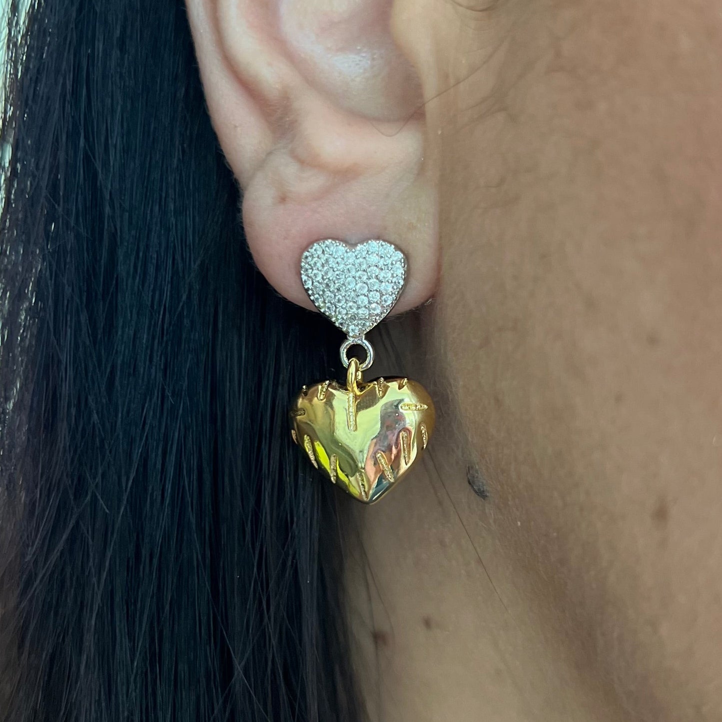 Two Heart Earrings