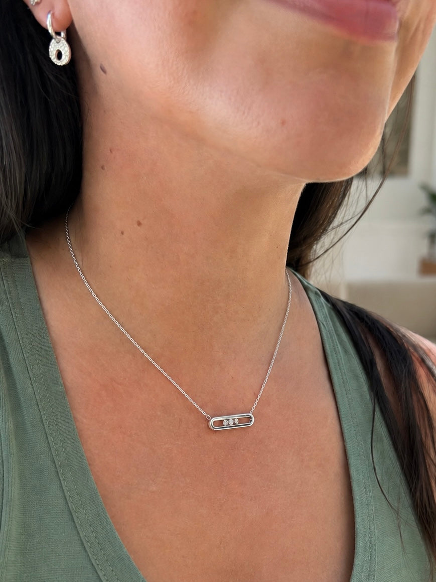 Motion Silver Necklace