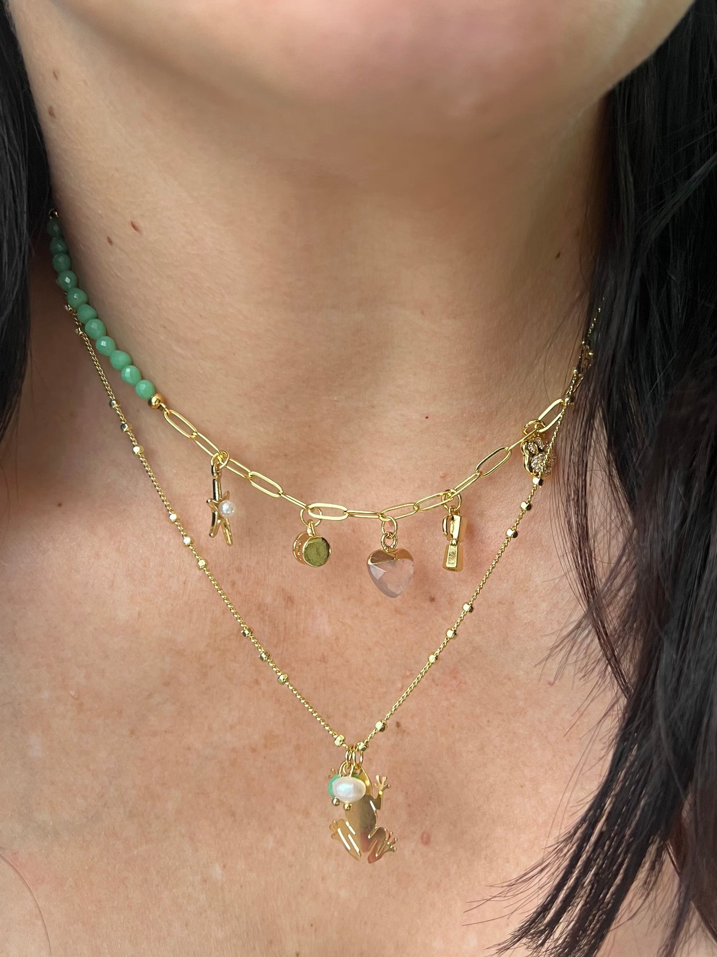 Aqua Sharms Necklace