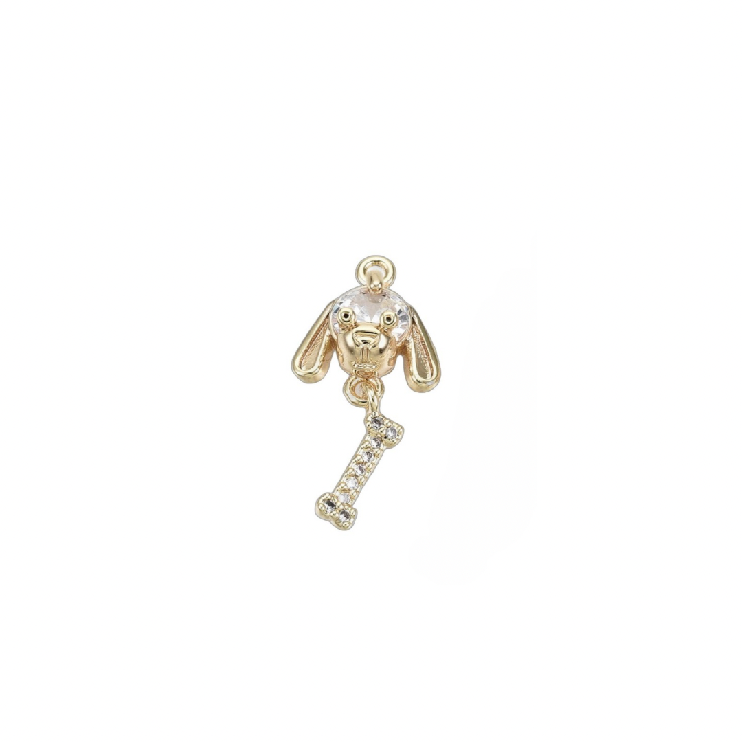 Dog With Bone charm