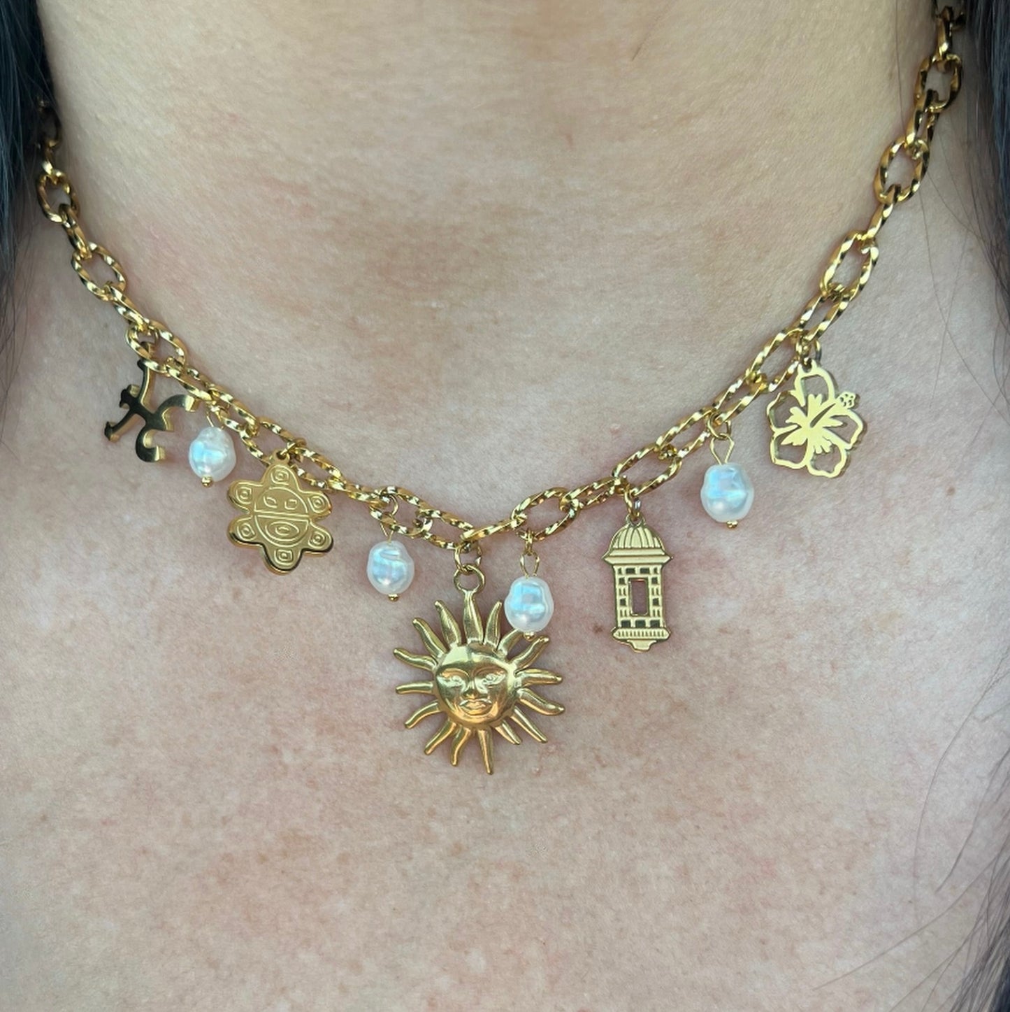 Puerto Rico Charms Necklace