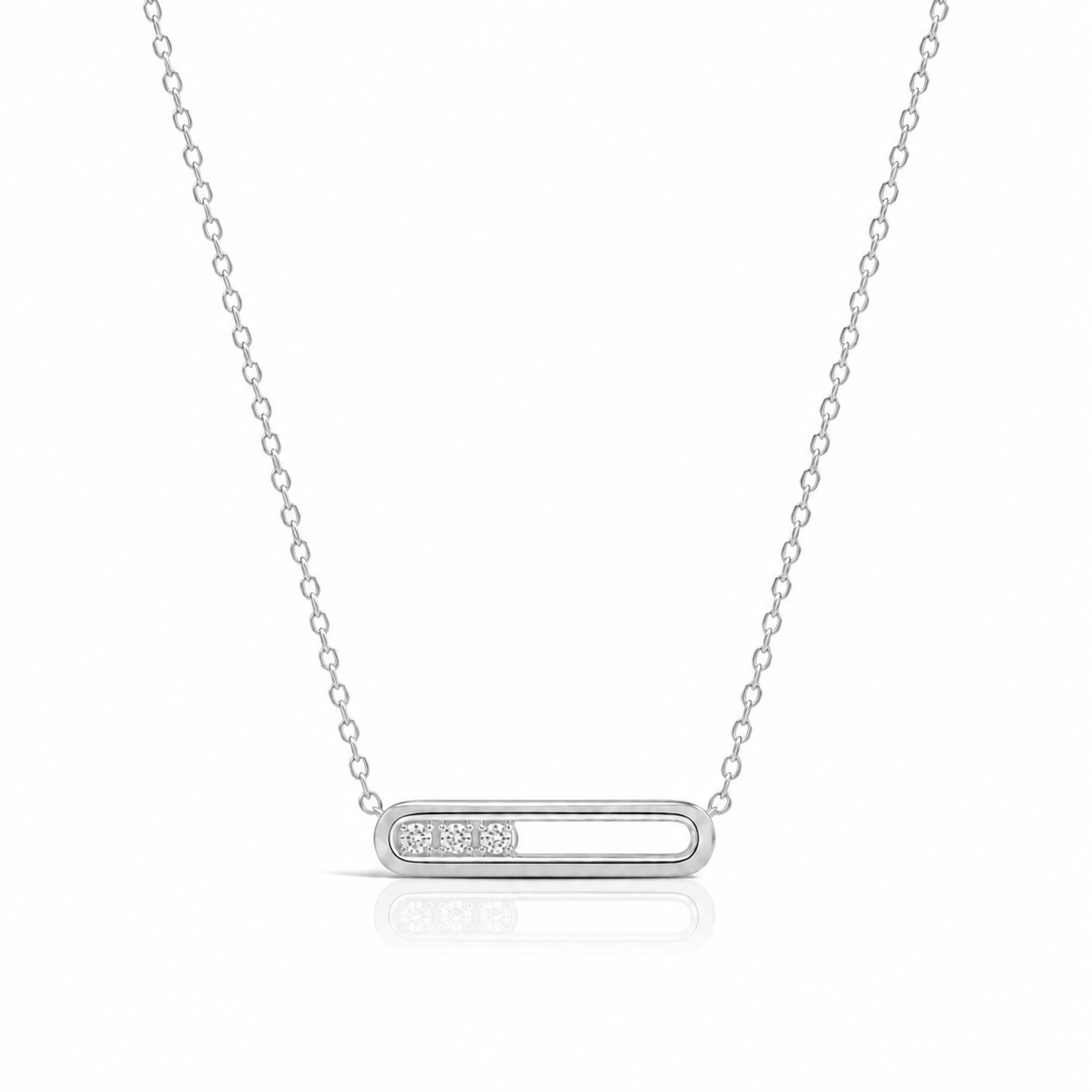 Motion Silver Necklace