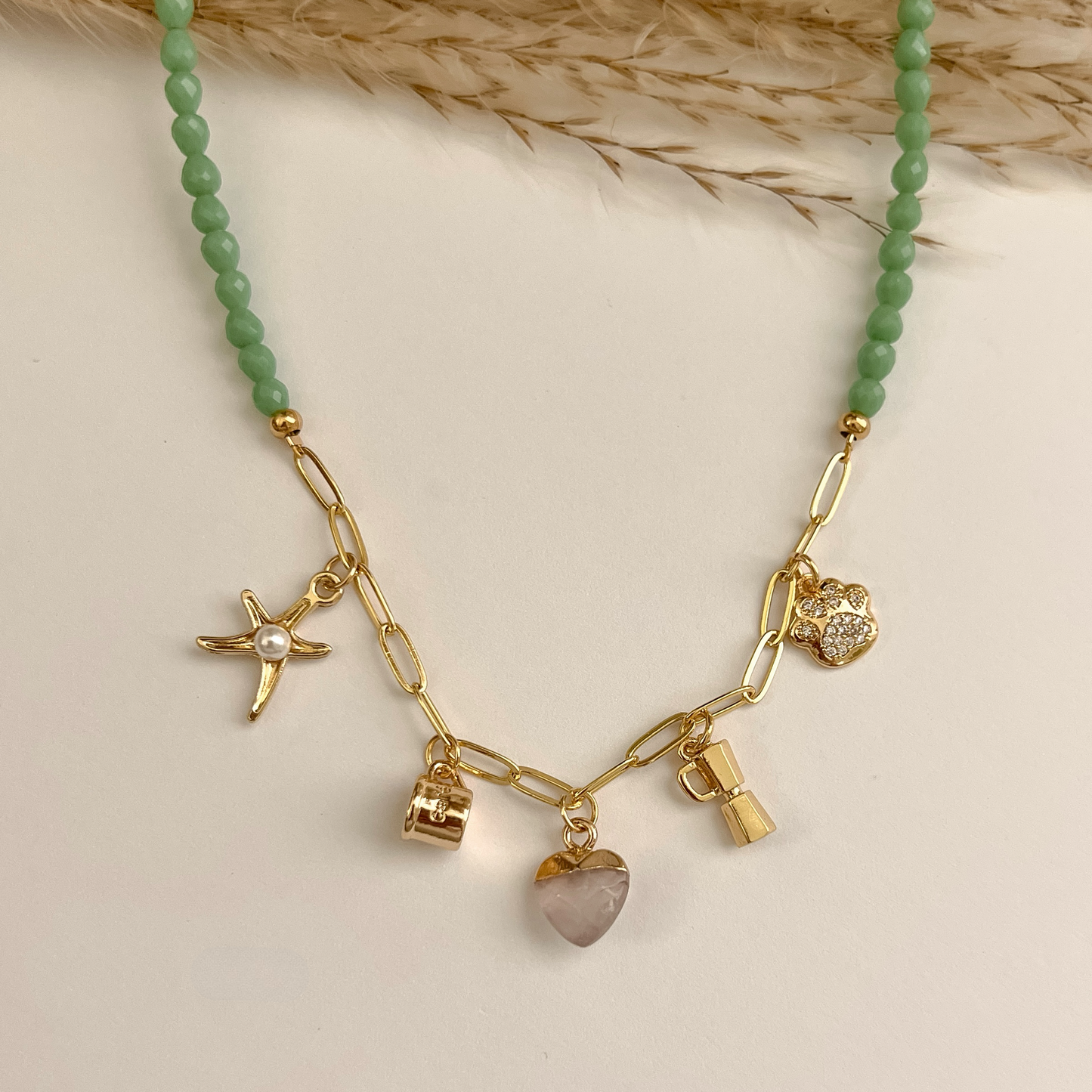 Aqua Sharms Necklace