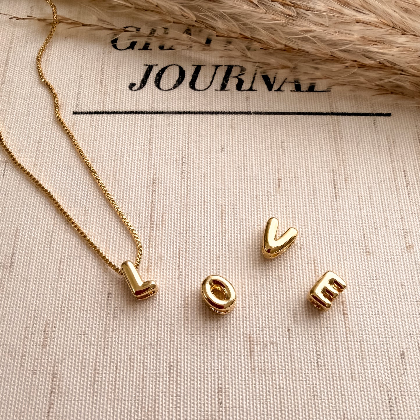 Bubble Inital Necklace