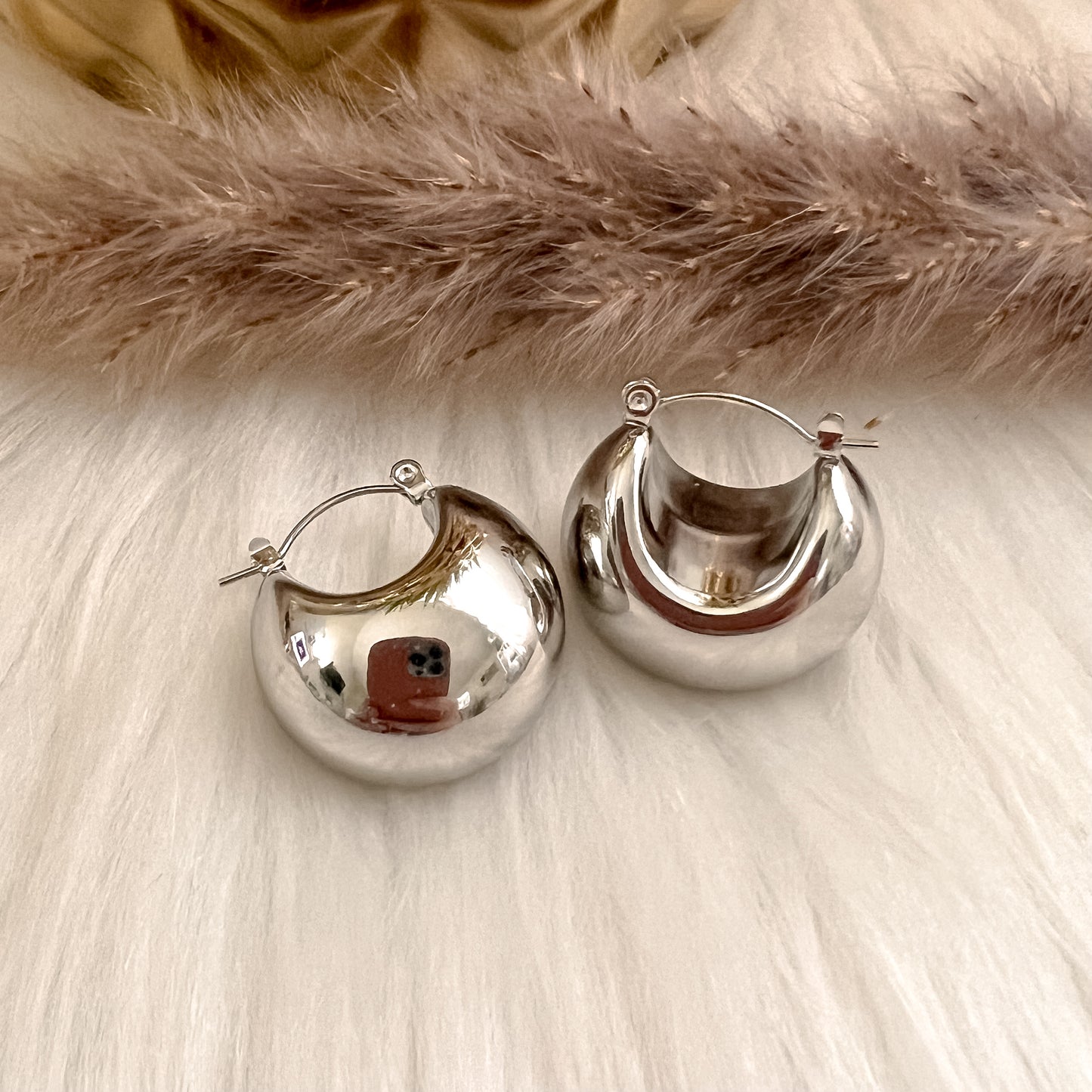 Bubble Silver Earrings