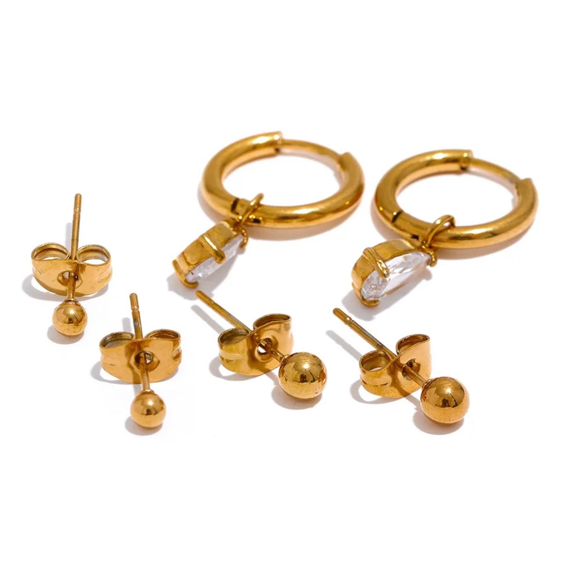 Water Drops Earrings Stacks