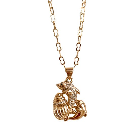 Happy Dolphins Necklace