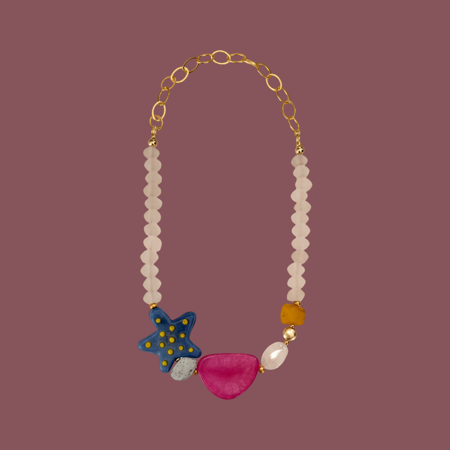 Star Candy Blue Necklace