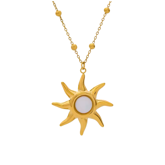 Opal Sun Necklace