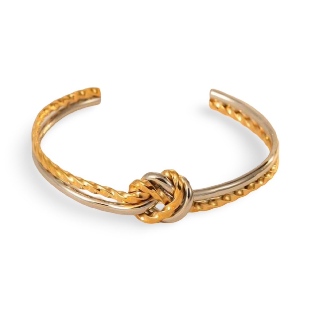 Two Tone Knot Bangle