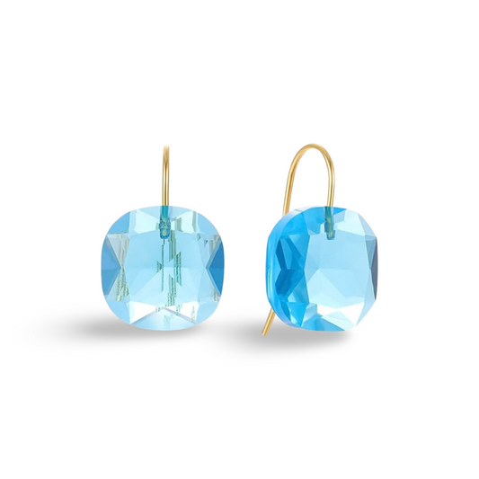 Crystal Blue Earrings