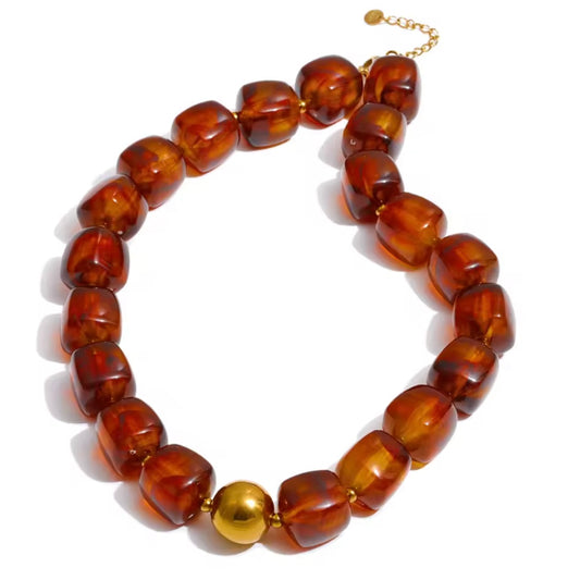 Anastasia Amber Necklace