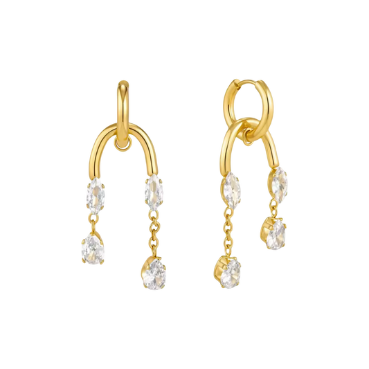 Crystal Cascade Earrings