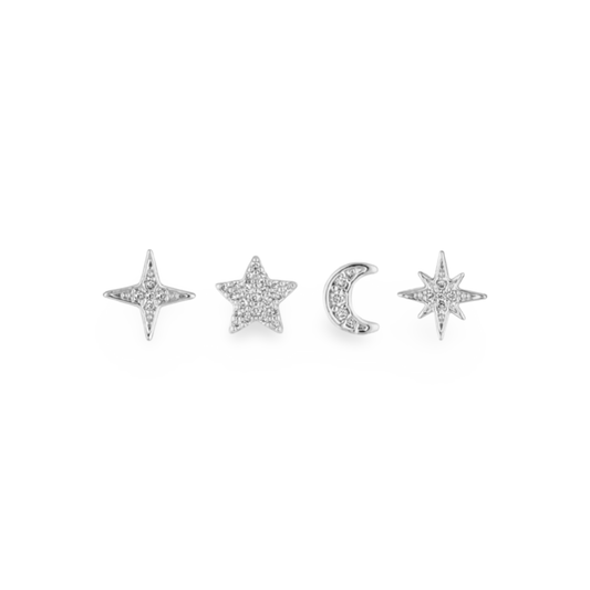 Constellation Silver Earrings