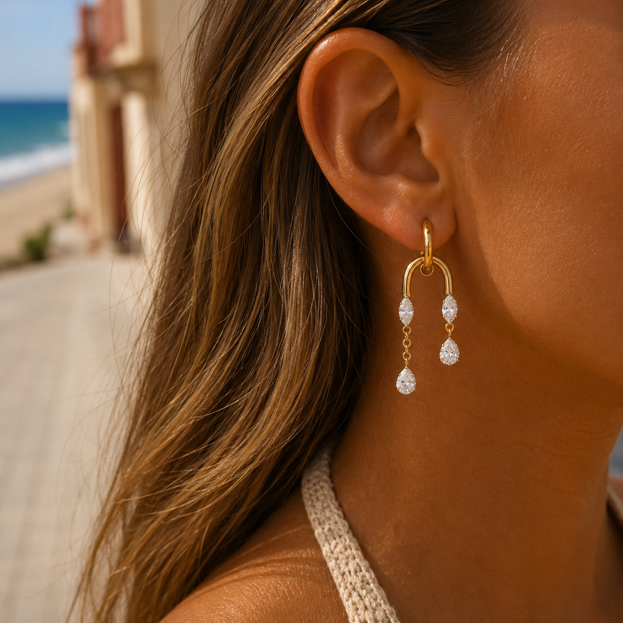 Crystal Cascade Earrings