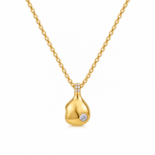 Pure Drop Gold Necklace