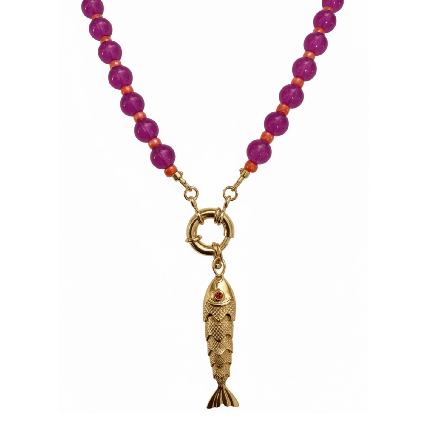 Del Mar Fish Magenta