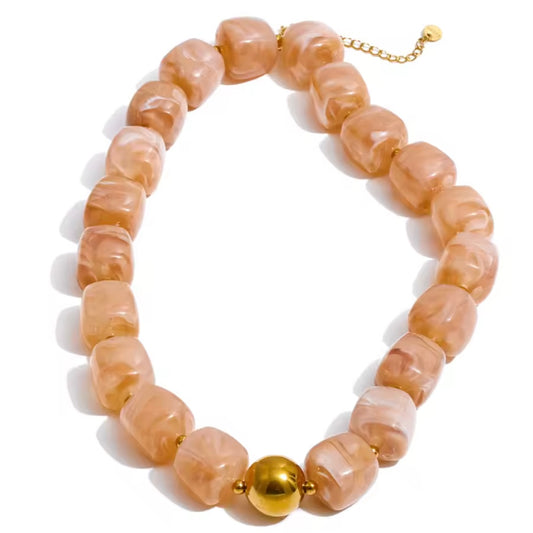 Anastasia Khaki Necklace