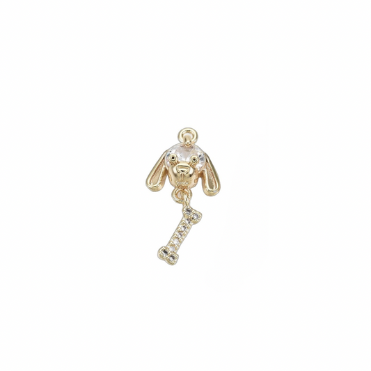 Dog With Bone charm