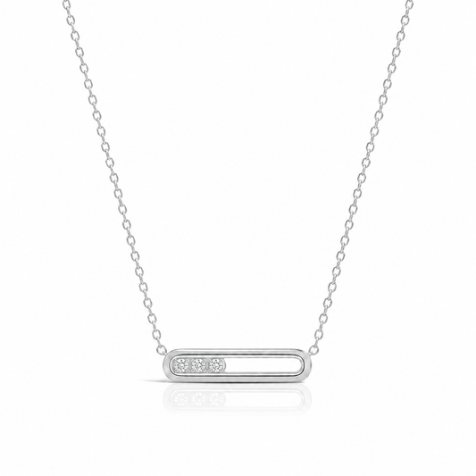 Motion Silver Necklace