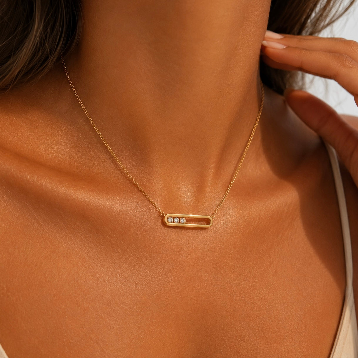 Motion Gold Necklace