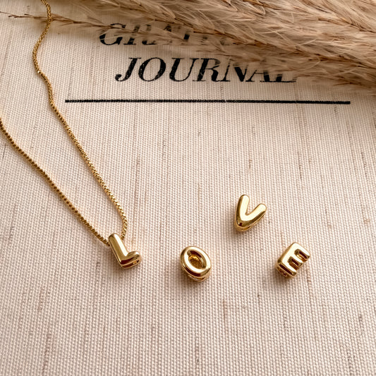 Bubble Inital Necklace