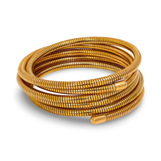 Espiral Gold Bangle