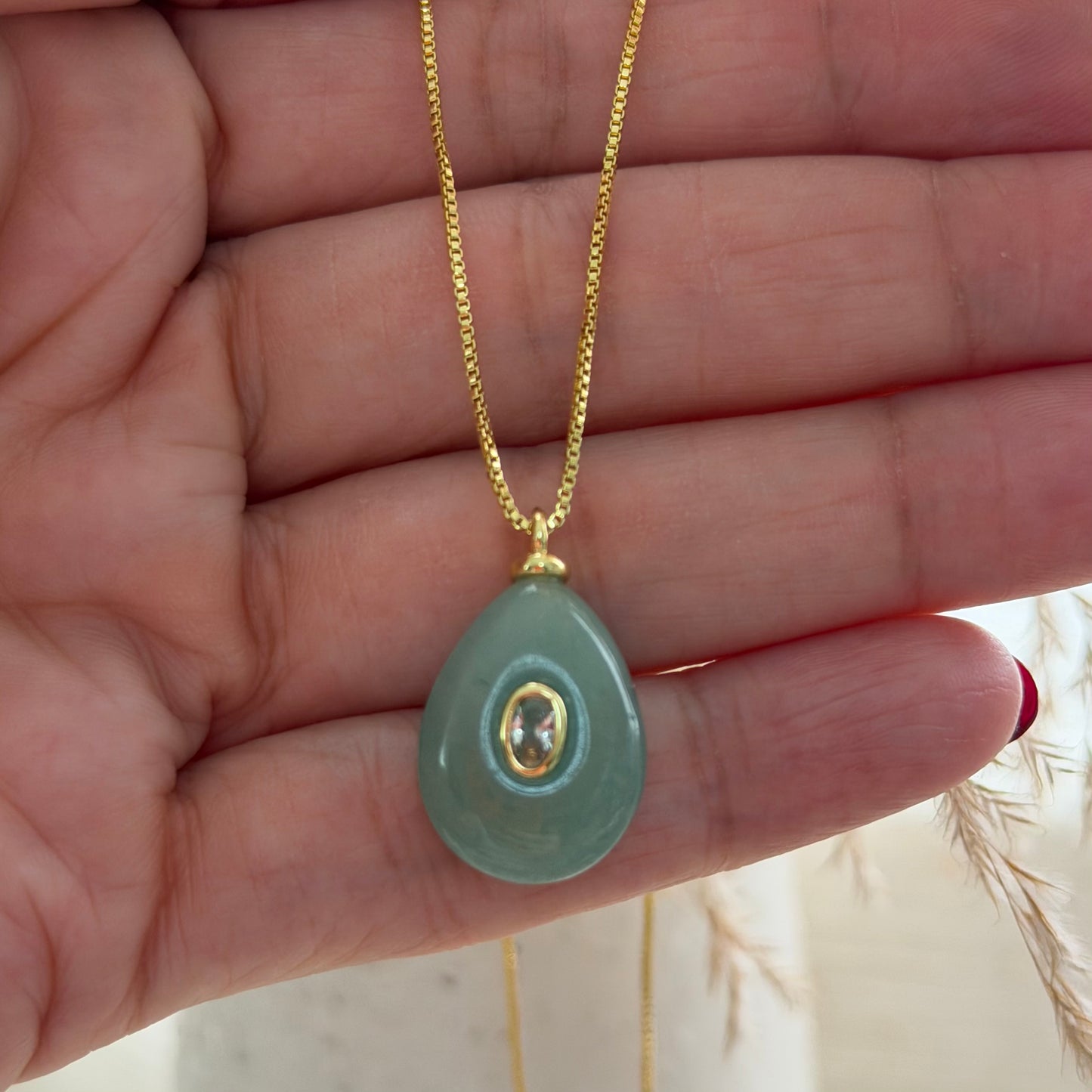 Jade Drop Necklace