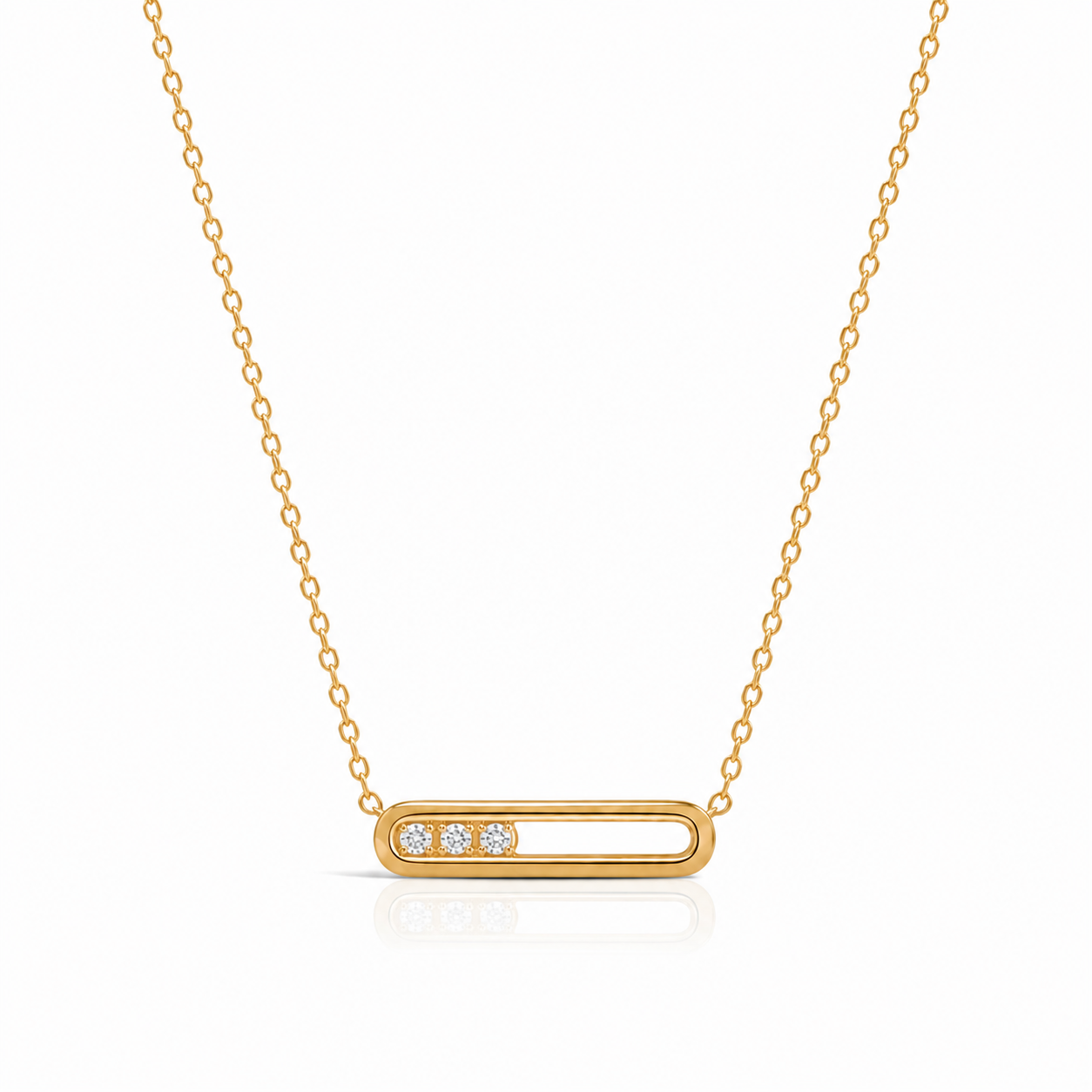 Motion Gold Necklace