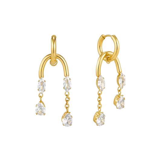 Crystal Cascade Earrings