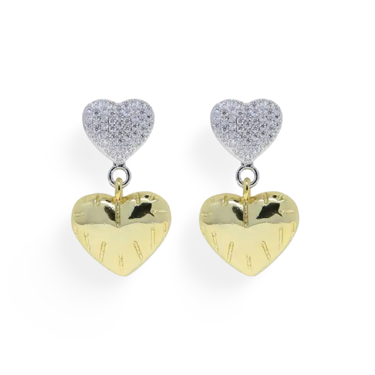 Two Heart Earrings