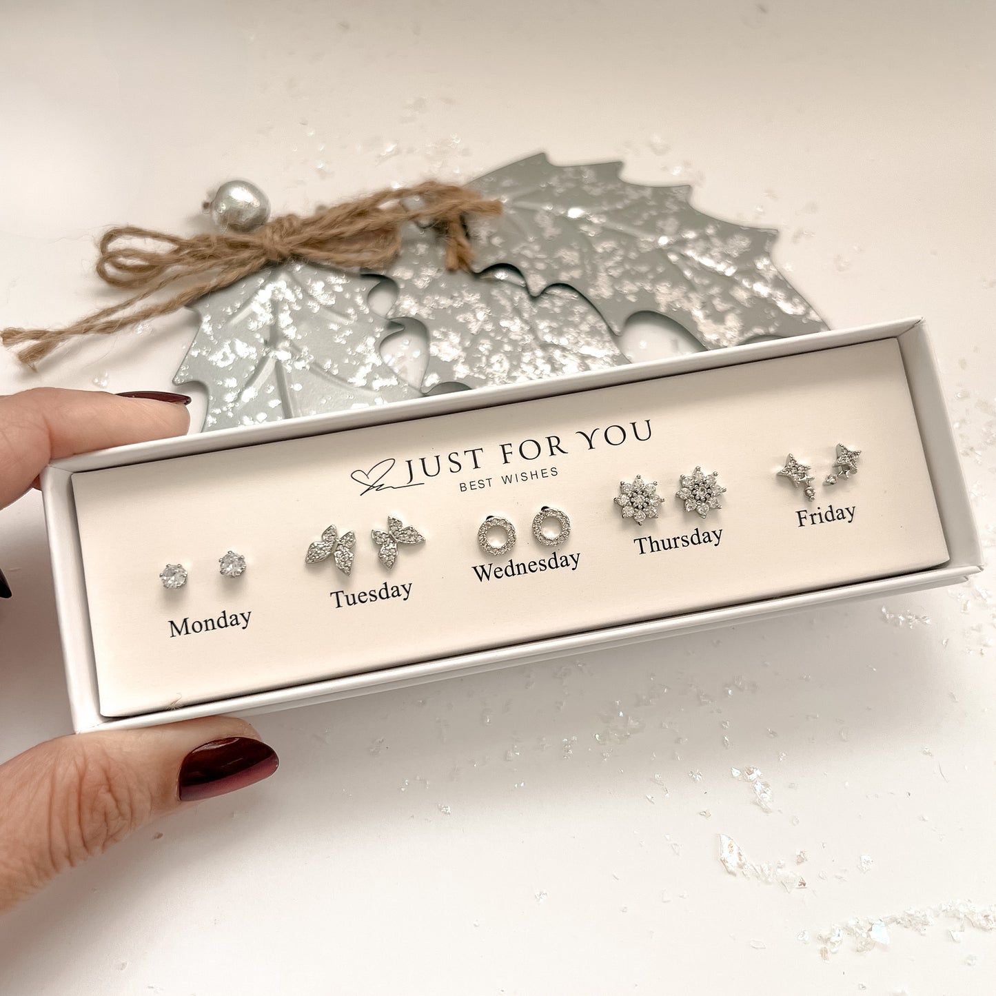 Silver Studs Gift Set