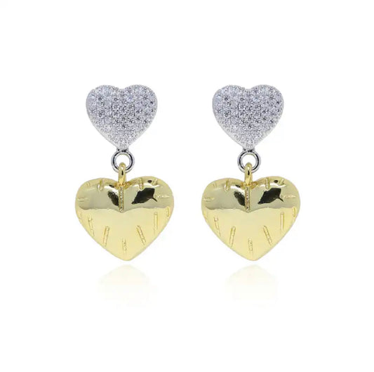 Two Heart Earrings