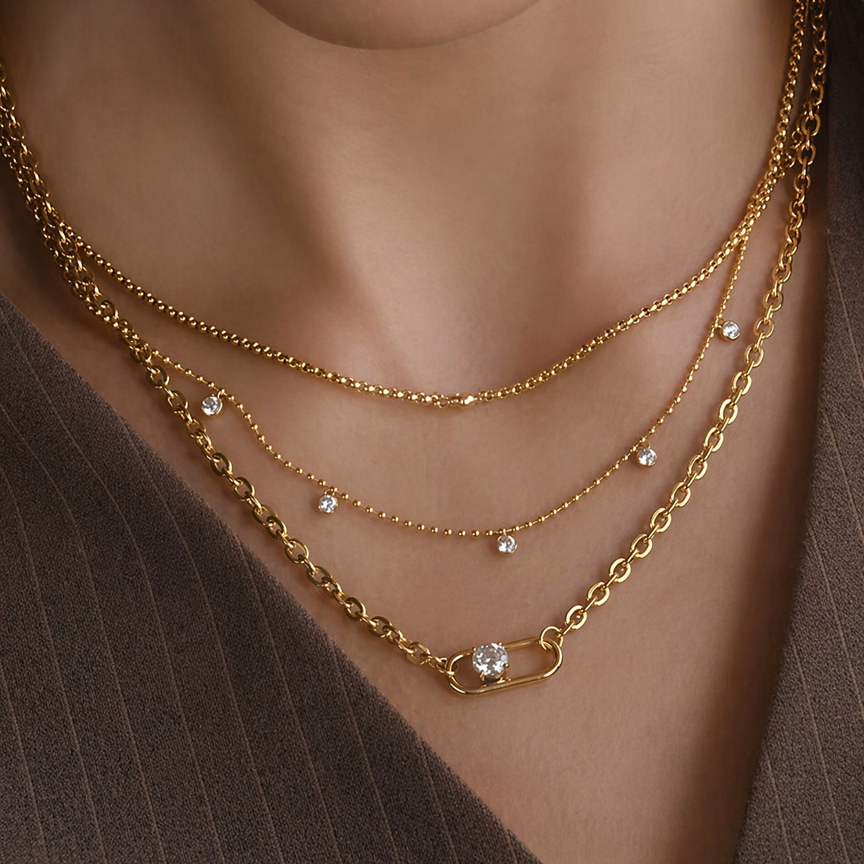 Layers of Light Necklace