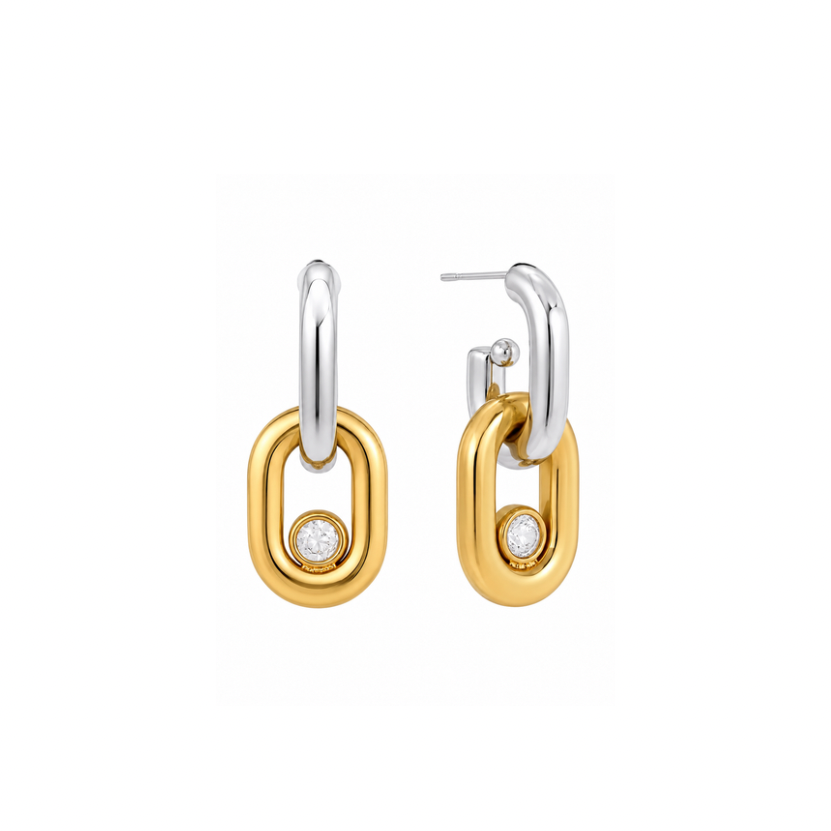 Two Tone Glow Earrings