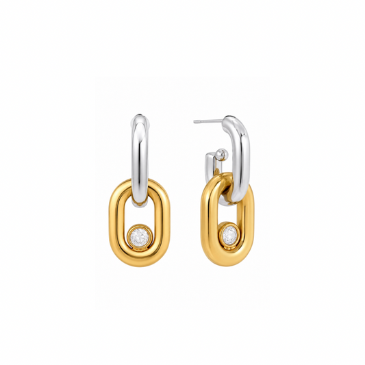 Two Tone Glow Earrings