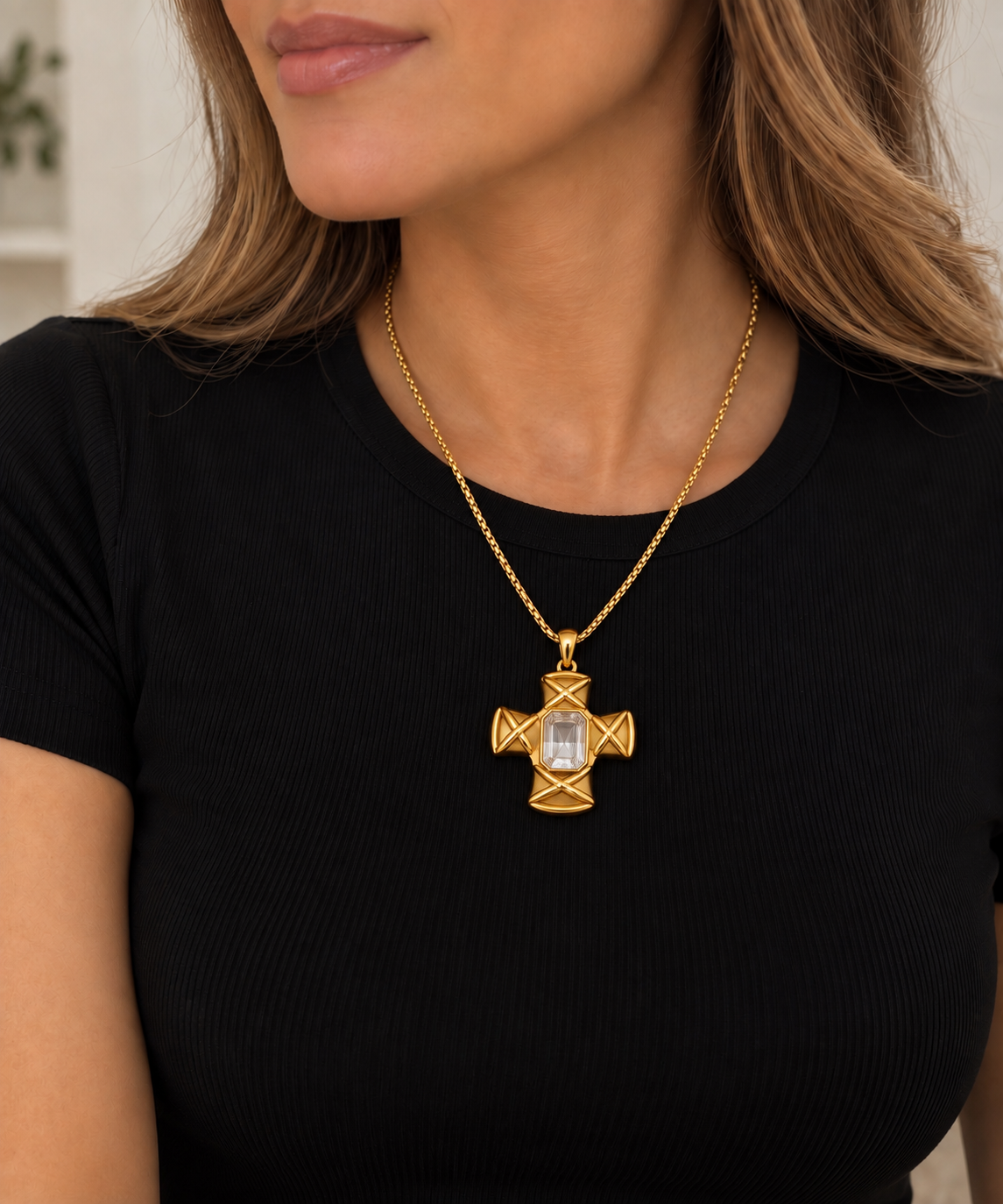 Olivia Cross Necklace