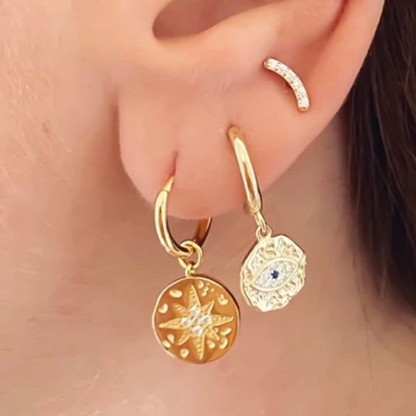 Medals earrings
