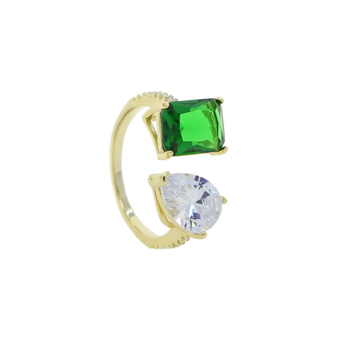 Infinity green ring